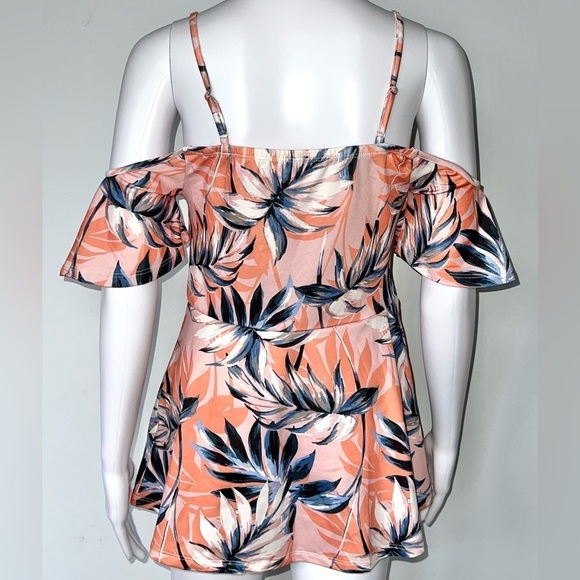 Venus - Womens Pink Floral Top Sz Sm. - Picture 6 of 7